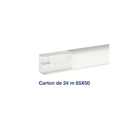 Carton de 24 mètres de conduit de climatisation CND 65x50 1 compartiment blanc