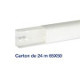 Carton de 24 mètres de conduit de climatisation CND 65x50 1 compartiment blanc